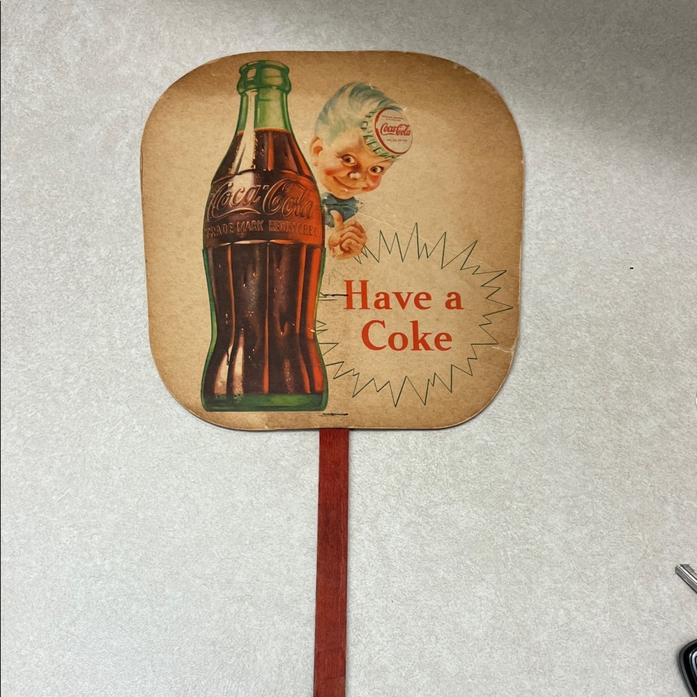 Coca Cola vintage fan